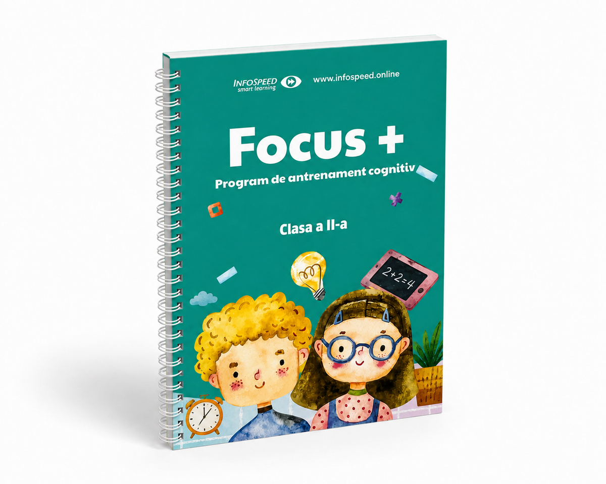 Focus+ Clasa a II-a — labirinturi și exerciții de atenție susținută